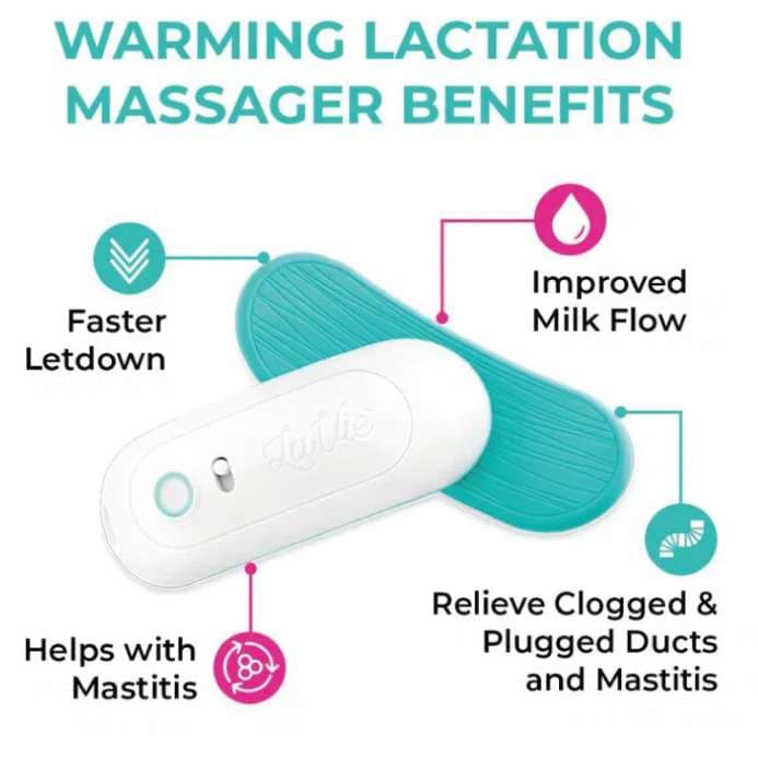 LaVie Warming Lactation Massage Pad, Teal - Image 3