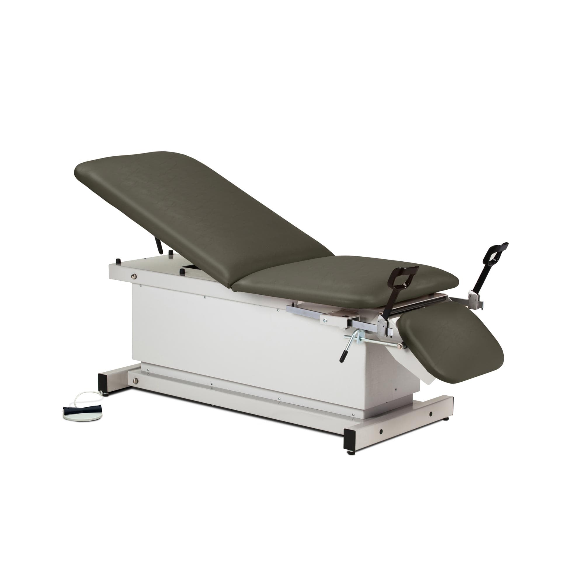 Clinton shrouded, power table with stirrups, adjustable backrest and footrest - Image 5