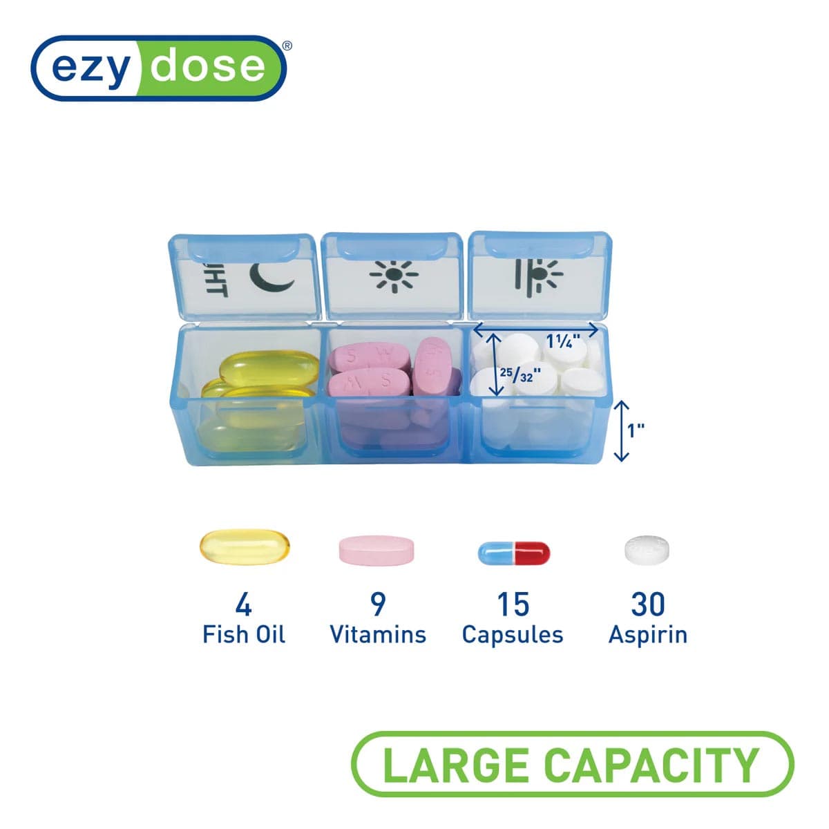 Ezy Dose Pill Organizer - Package of 3 - Image 3