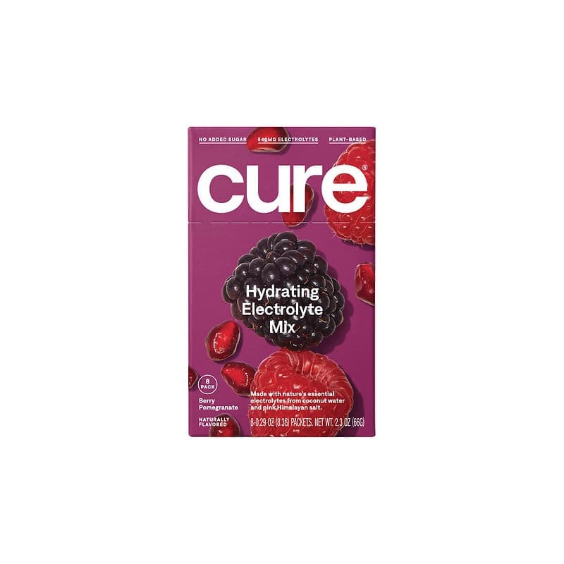 Cure Hydrating Electrolyte Mix Pouch, Berry Pomegranate, 14 ct - Each - Image 1