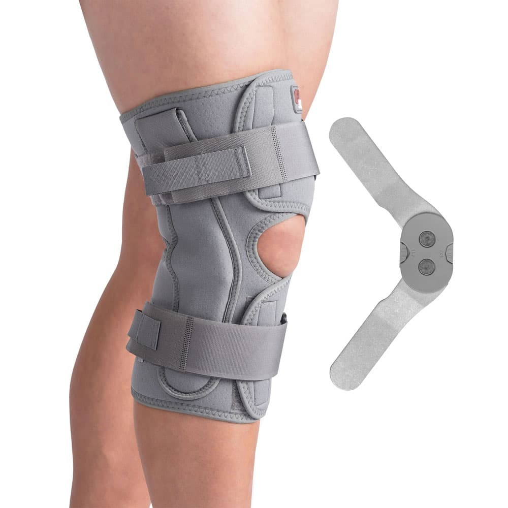 Swede-O Thermal Vent Open Wrap ROM Hinged Knee Brace, 2X-Large, Gray - Image 1