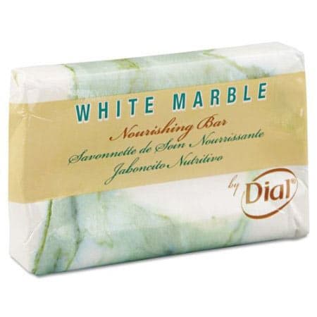 Dial Amenities White Marble Scented Soap Bar 1.25 oz. - Case of 500 - Image 1