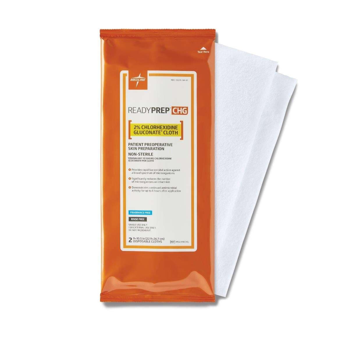 ReadyPrep CHG 2% Chlorhexidine Gluconate Cloths - Package of 96 - Image 1