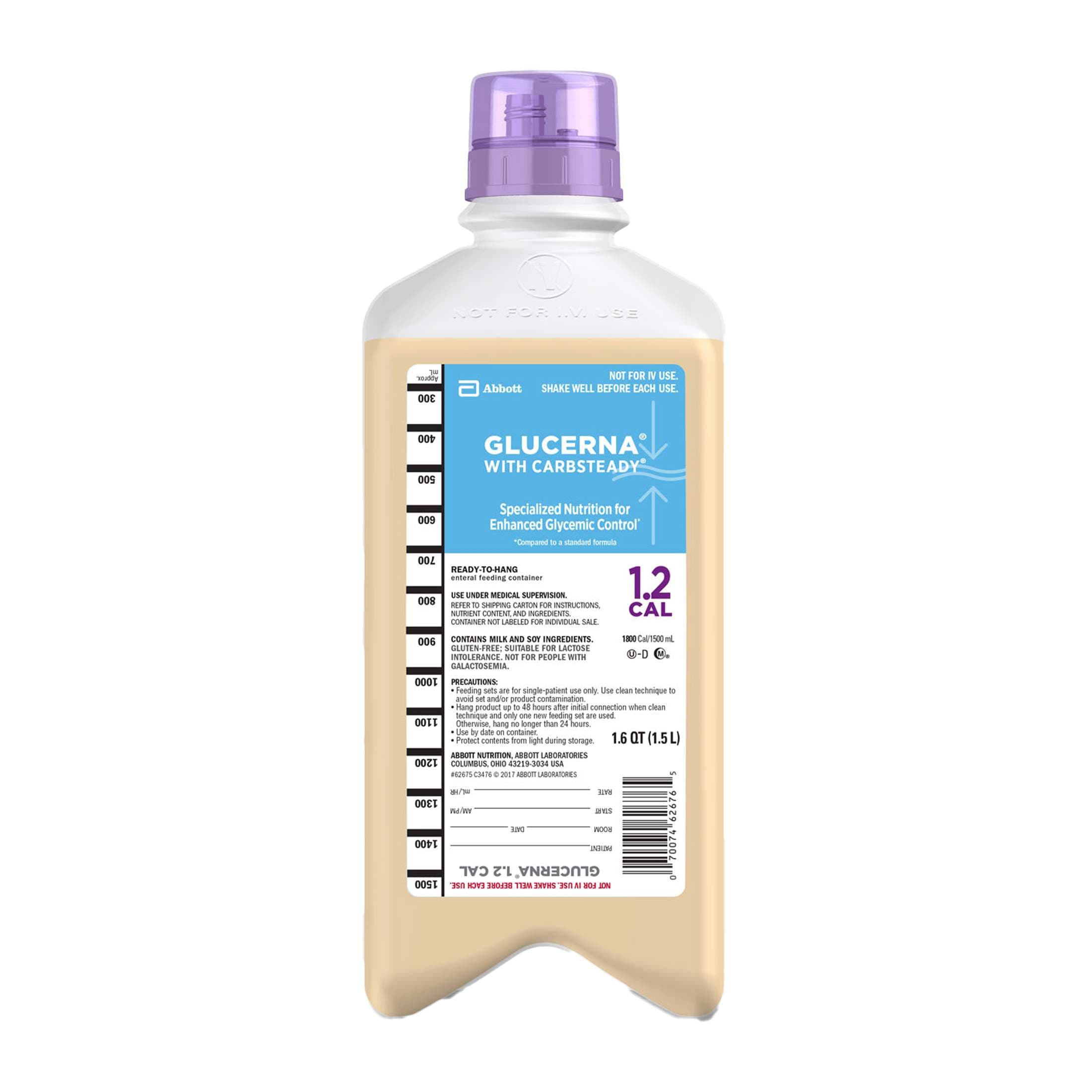 Glucerna 1.2 Cal Oral Supplement, Unflavored, 1500 mL - Each - Image 1