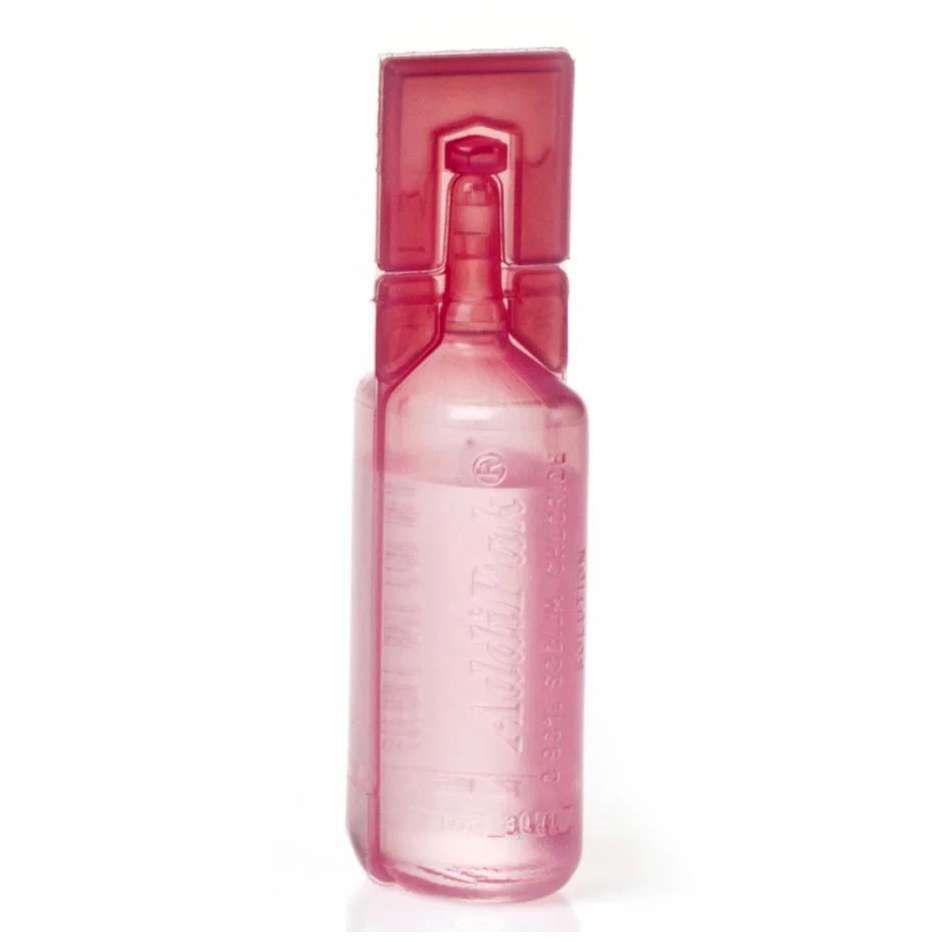 Medline Addipak Respiratory Inhalation Saline, 15 ml - Box of 48 - Image 1