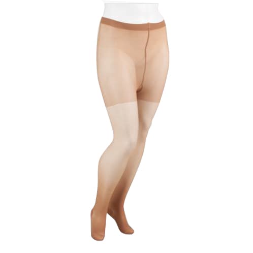 Juzo Attractive OTC Compression Pantyhose, Closed Toe, 15-20 mmHg, Beige, Medium - Pair - Image 1