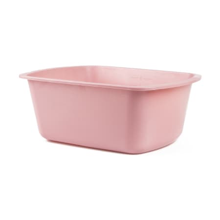 Medegen Medical Products LLC Wash Basin, Rose, 7 X 10 X 13 Inch, 7 Quart - Each - Image 1