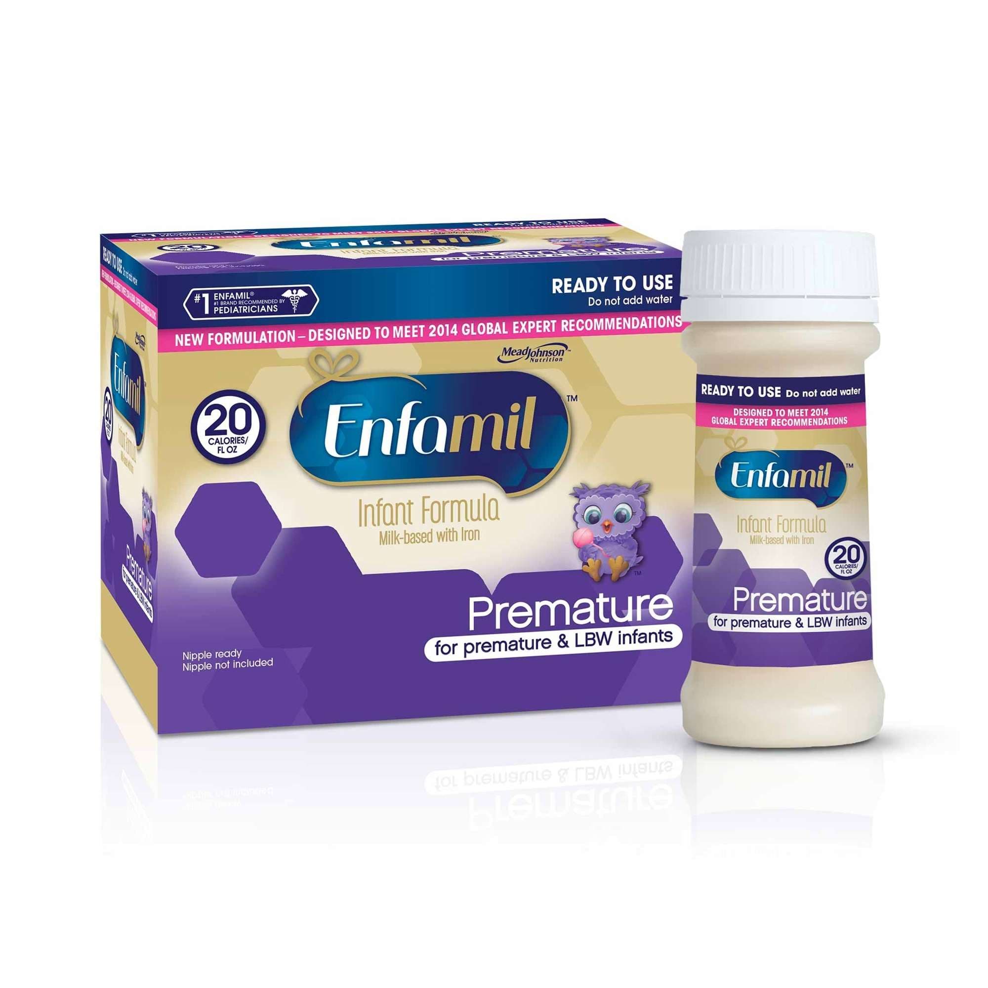 Enfamil Premature Infant Formula with Iron, 20 Cal, 2 oz - Case of 48 - Image 1