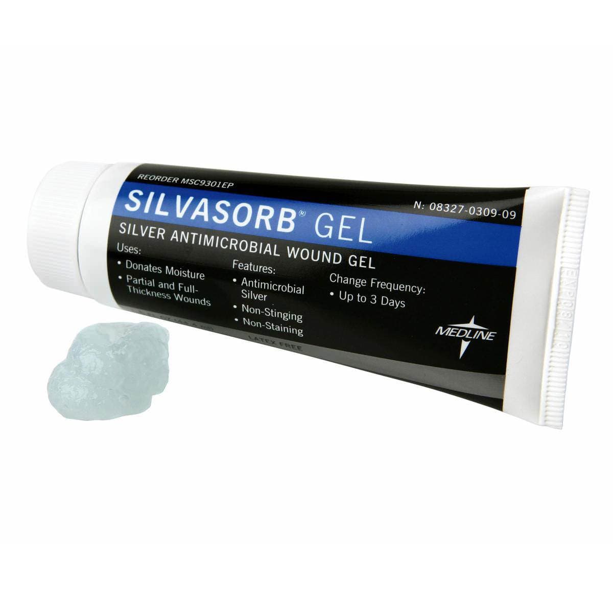 Silvasorb Silver Antimicrobial Wound Gel, 3 oz - Each - Image 1