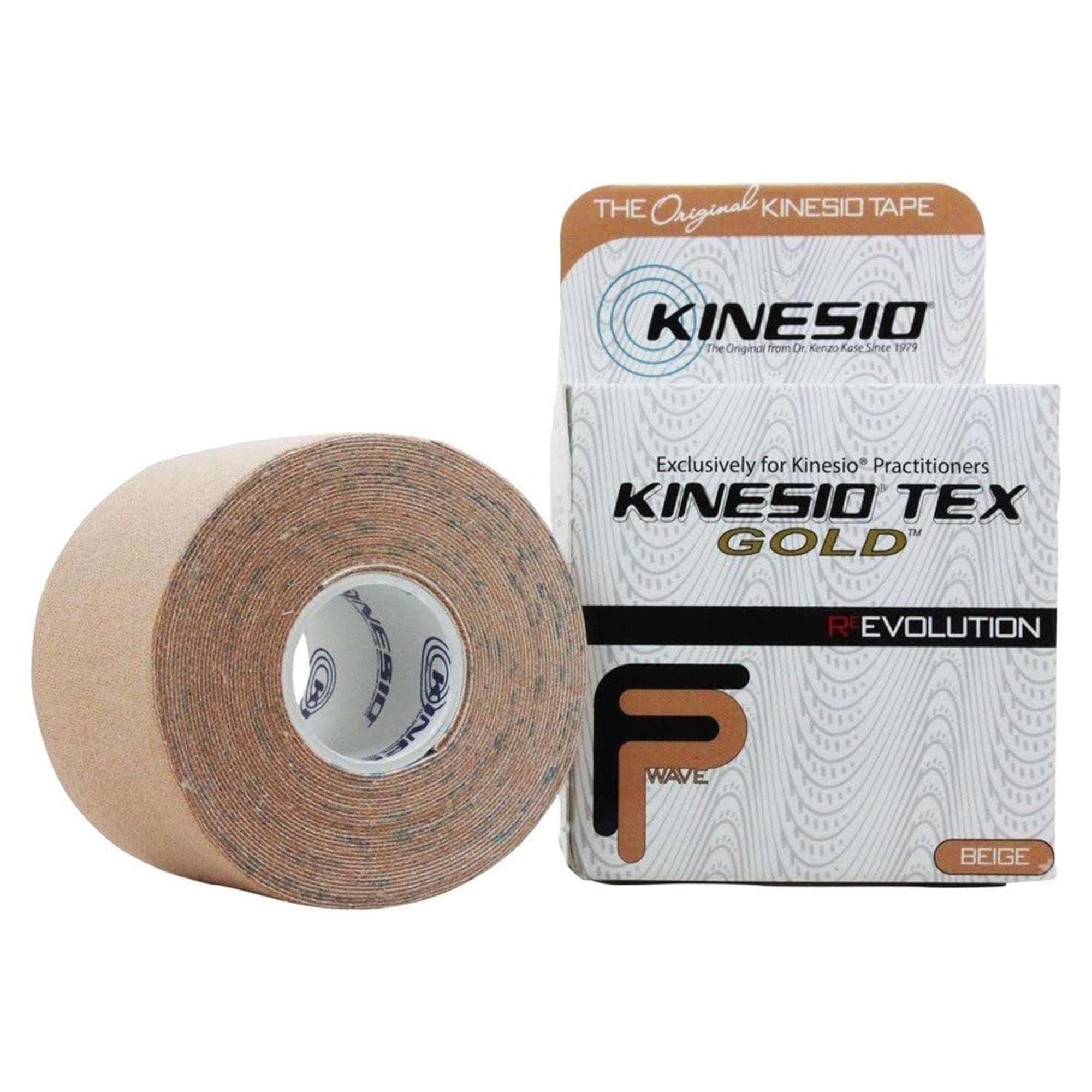 Kinesio Tex Gold FP Kinesiology Tape NonSterile, Beige, 2 Inch x 5-1/2 Yard - Each - Image 1