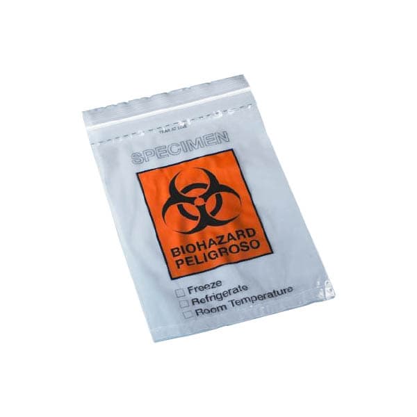 Globe Scientific Specimen Transport Bag, 2 mil, 6 x 9" - Case of 1000 - Image 1