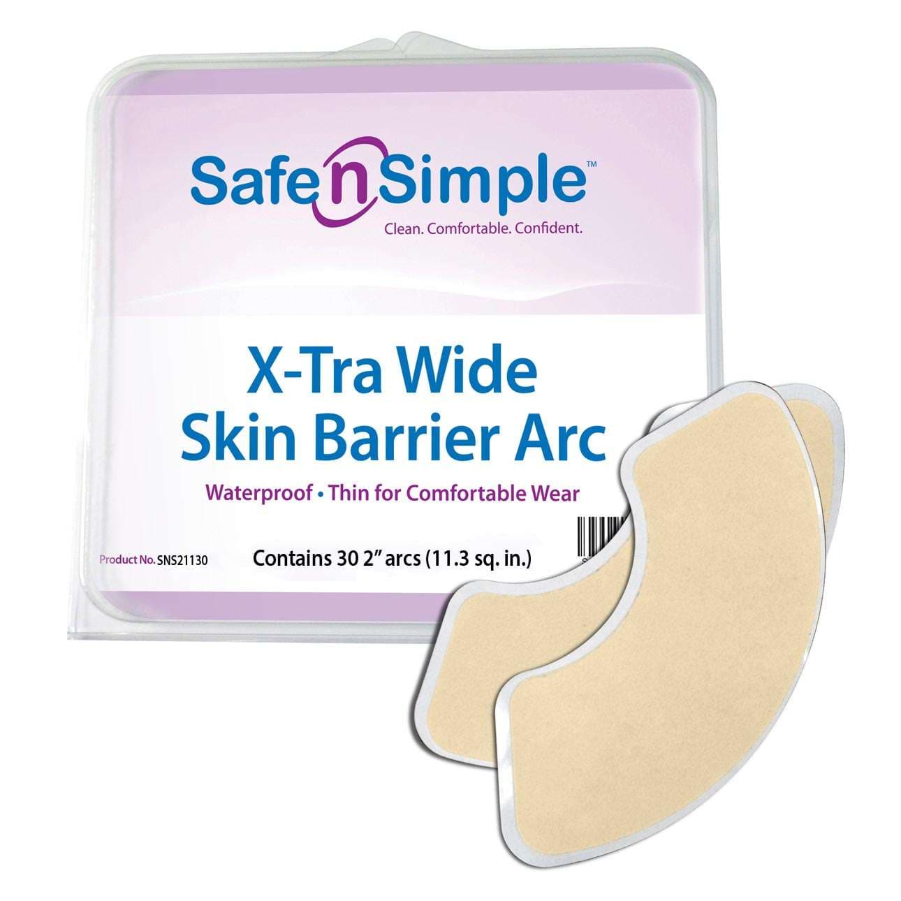 Safe n' Simple Skin Barrier Arc, 2 Inch Thick - Package of 20 - Image 1