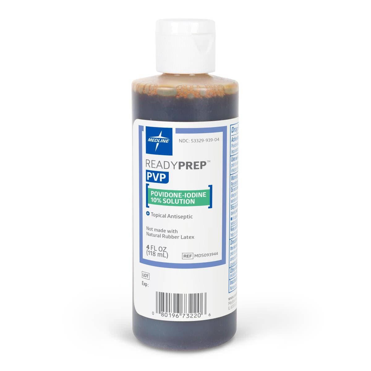 Medline Povidone Iodine Prep Solution, 4 oz - Case of 48 - Image 1