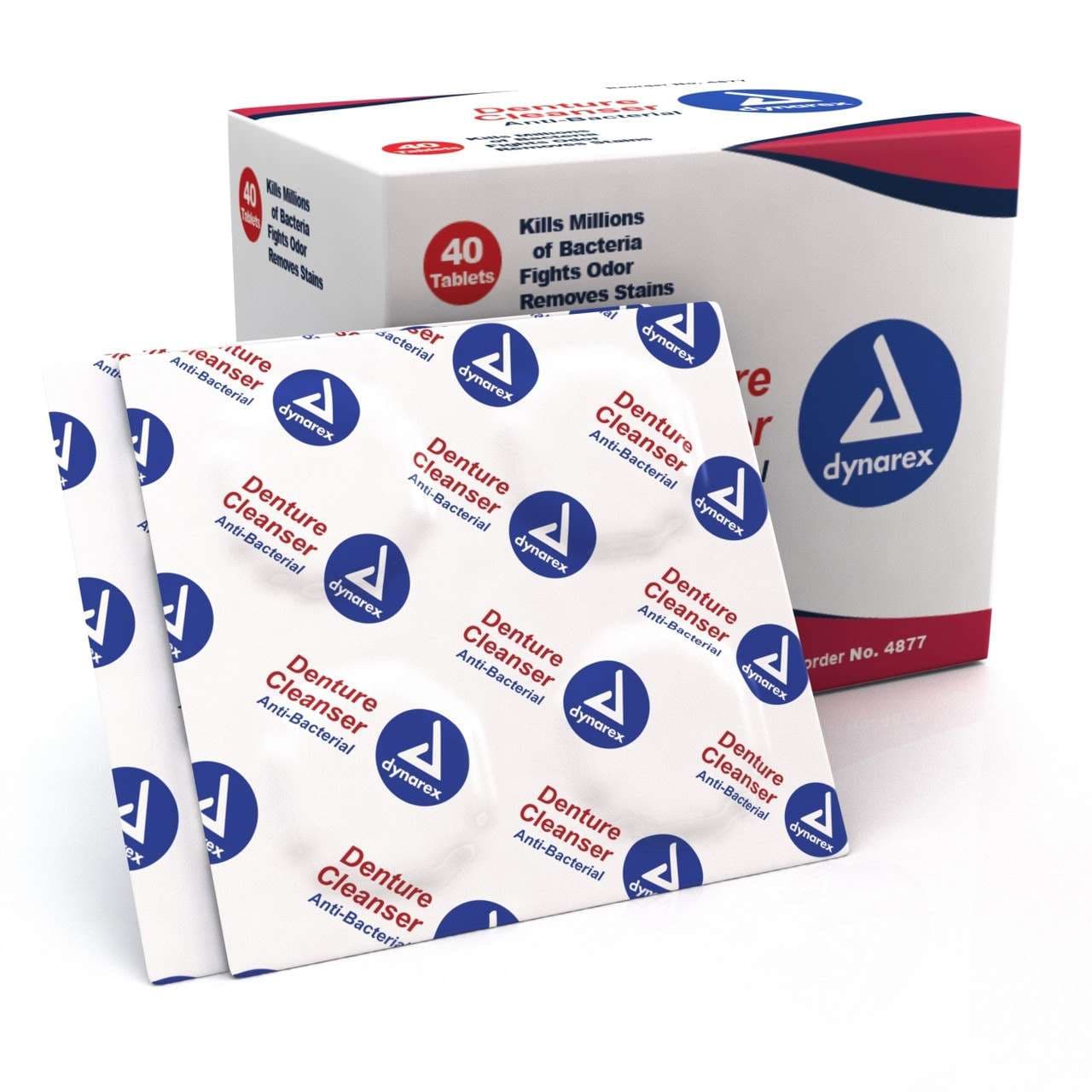 Dynarex Denture Cleanser Tablets - Box of 40 - Image 1
