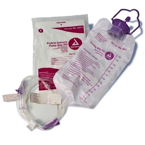 Dynarex Enteral Delivery Gravity Bag Set with ENFit Connector - Image 2