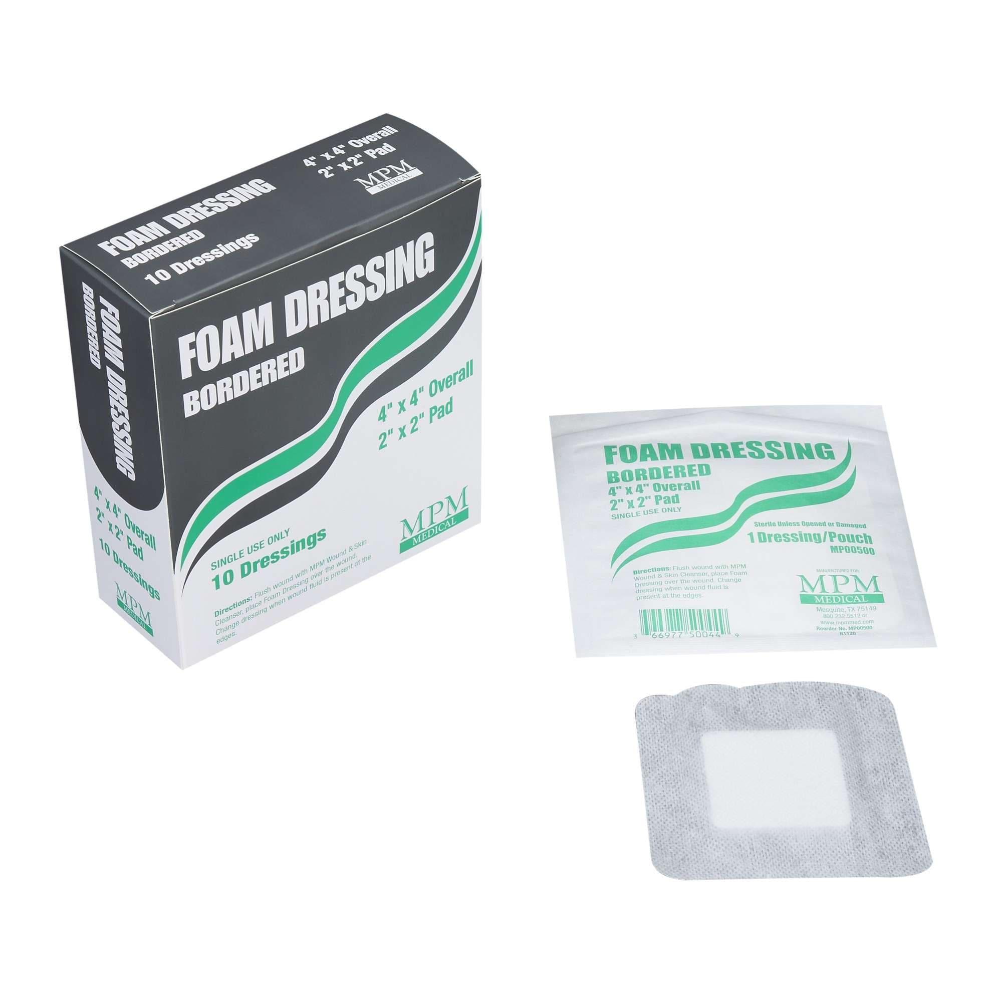 MPM Medical Adhesive Bordered Foam Dressing - Box of 10 - Image 1