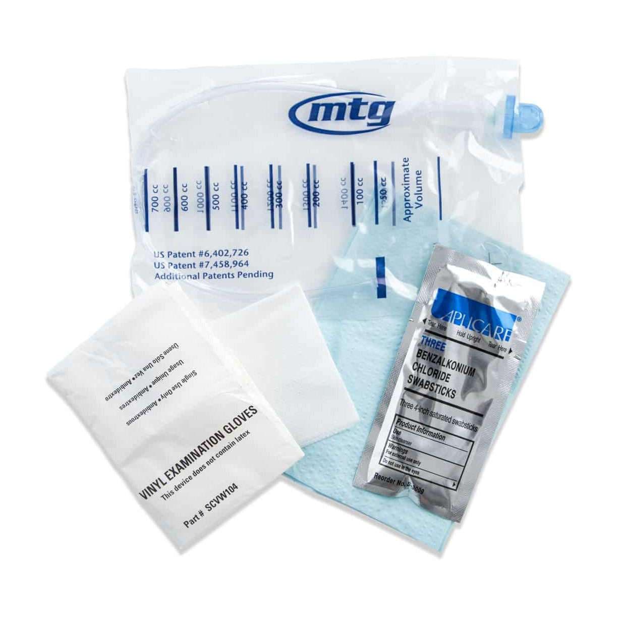 EZ-Advancer Closed System Intermittent Catheter Kit, 12 Fr, 16" - Box of 100 - Image 1
