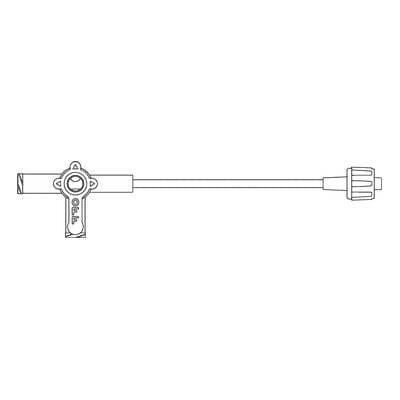 Smiths Medical IV Extension Set Without Filter, 3 Way Stopcock, 0.4 mL, 6 Inch Tube - Each - Image 1