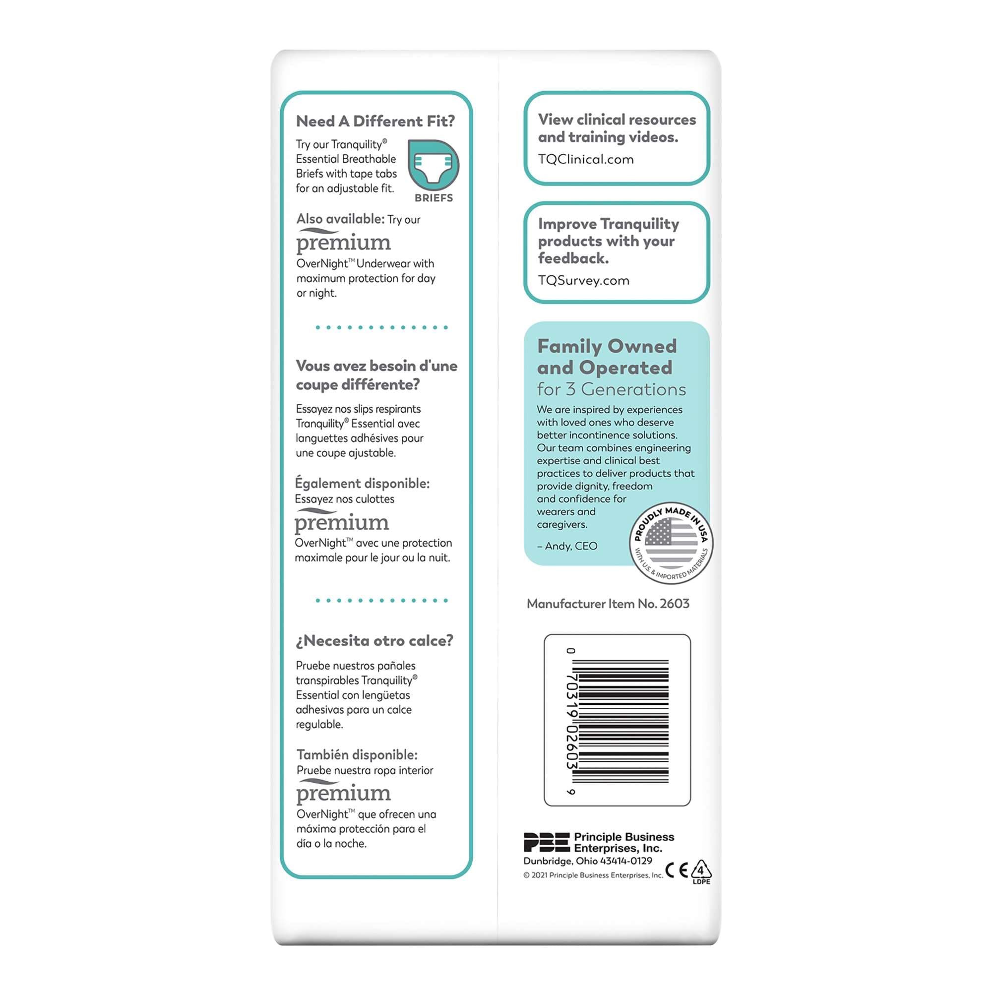 Tranquility Essential Heavy Absorbency Underwear - Image 3