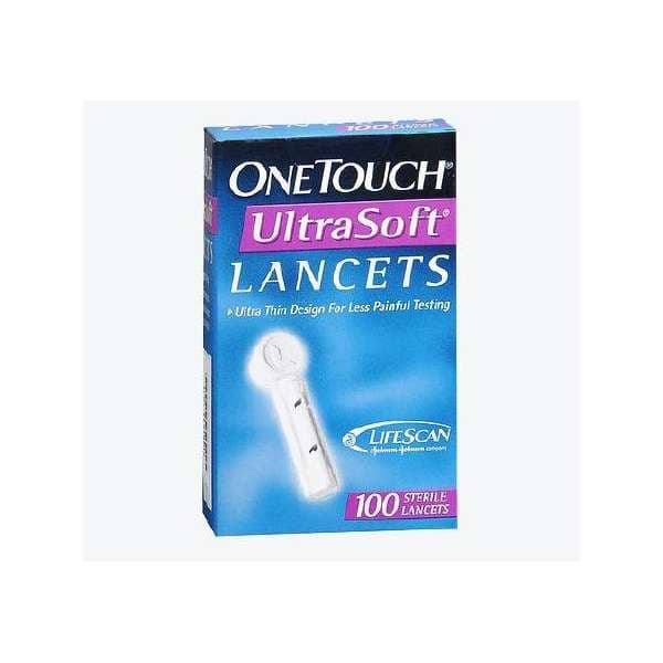 OneTouch Lancet for Lancing Device with Non-Safety Twist Off Cap, 28 Gauge - Case of 2400 - Image 1