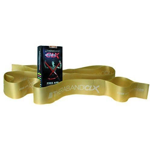 TheraBand CLX Resistance Band with Loops, 5 ft. Individual, Elite Gold - Box of 24 - Image 1