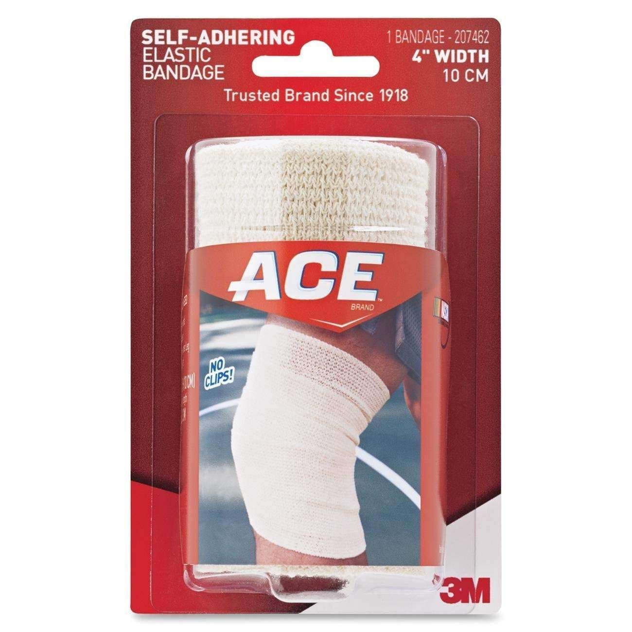 3M Ace Self-Adhering Athletic Elastic Bandage, Tan, 4 Inch - Box of 72 - Image 1
