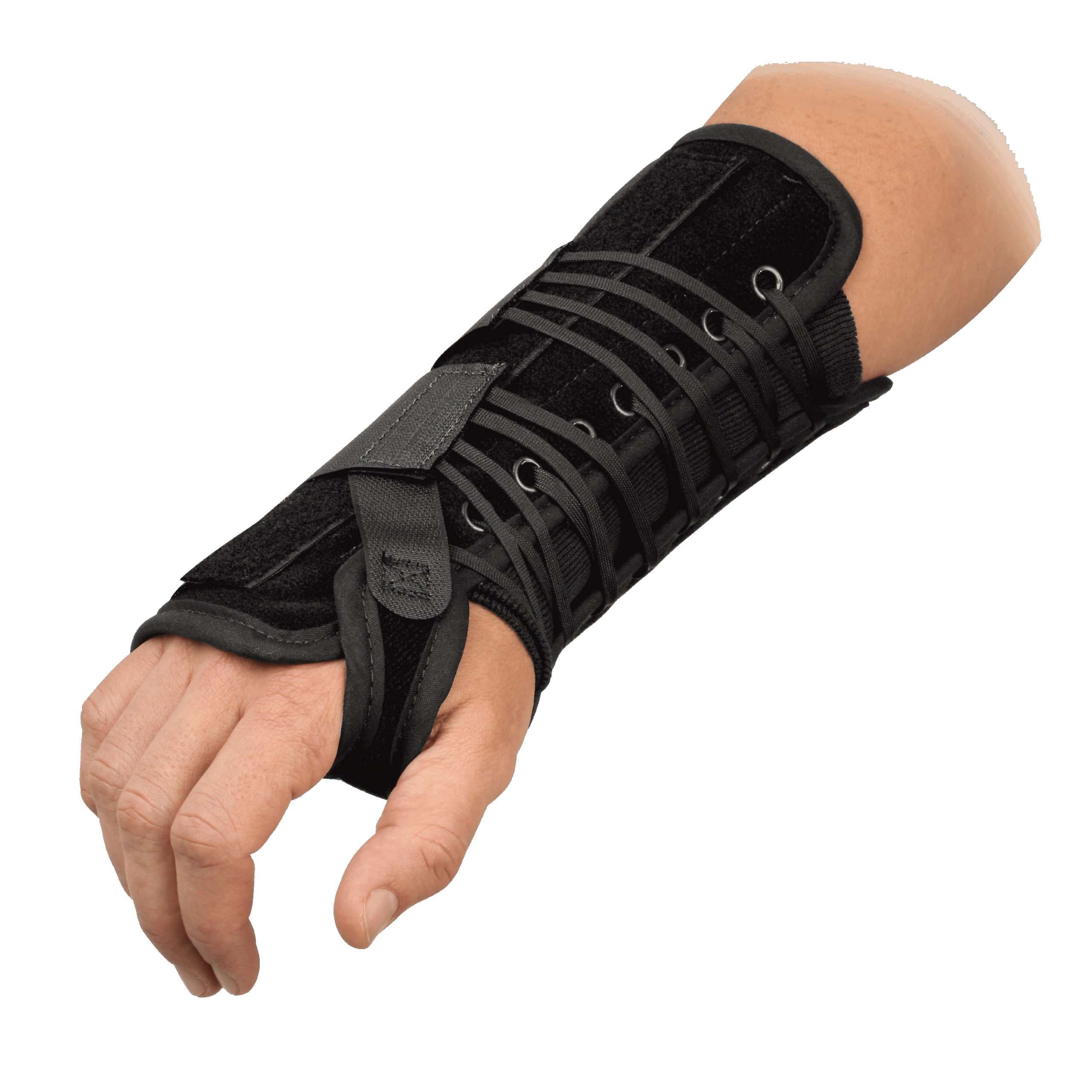 Breg Universal Wrist Brace, Black, 8 Inch, Left Hand - Image 1
