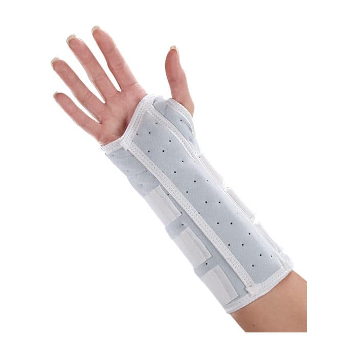Deroyal Wrist and Forearm Splint with Binding Left Universal, 8" L, Foam - Image 1