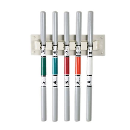 CanDo Wate Bar Wall Rack, 5 Bar Vertical Rack, 20 x 5.5 Inch - Image 1