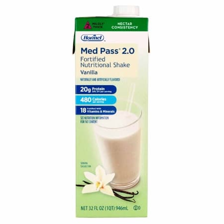 Med Pass 2.0 Ready to Use Oral Supplement, Vanilla, 32 oz - Case of 12 - Image 1