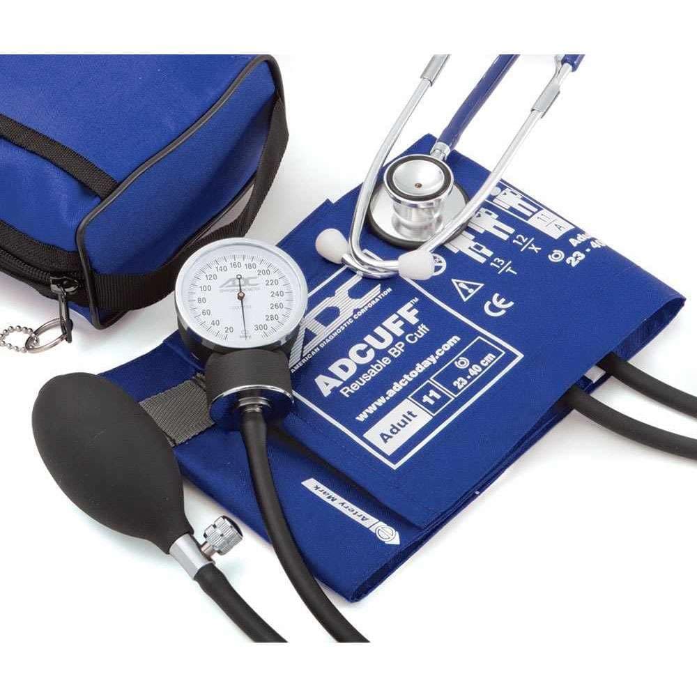 ADC Pro's Combo II DH Pocket Aneroid & Scope Kit, Adult Only, Royal Blue - Image 1
