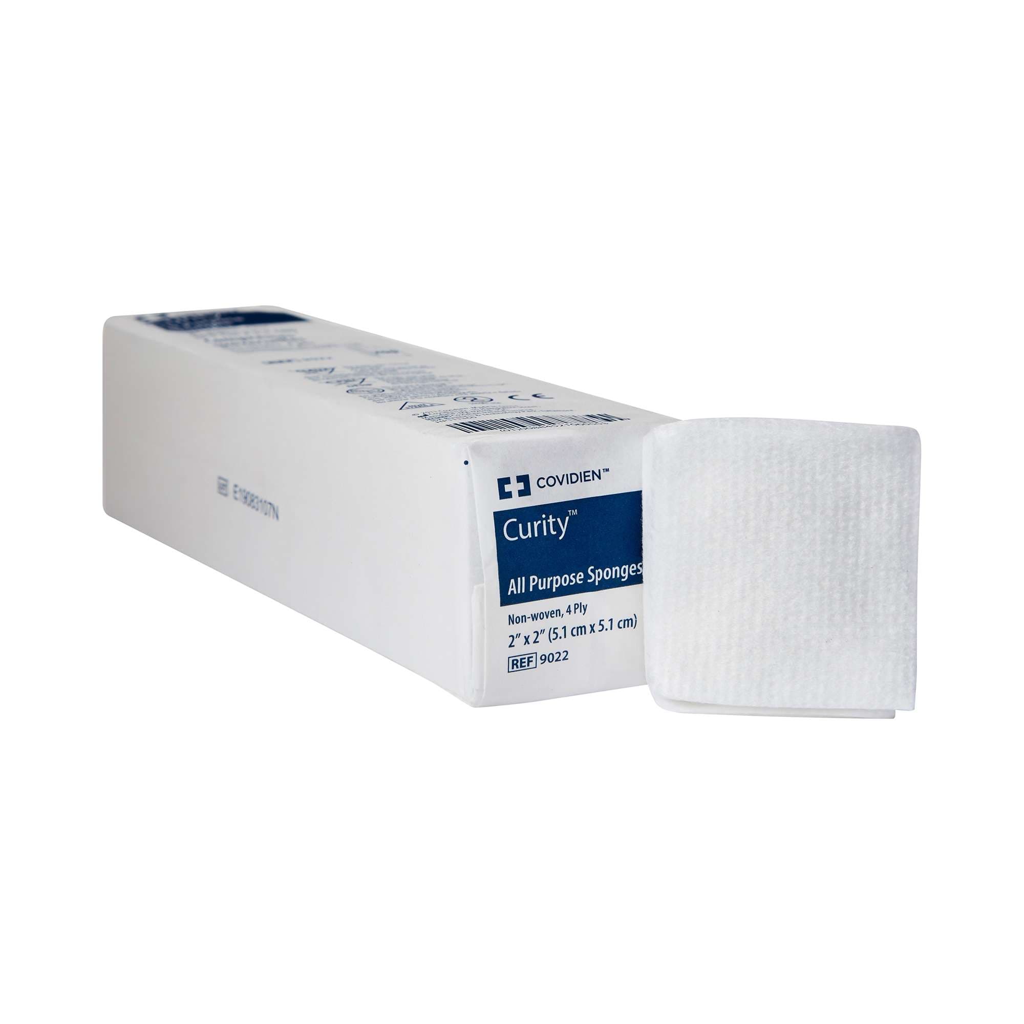 Curity All Purpose Non-woven Sponges, 4 Ply, 2 x 2 Inch - Bag of 200 - Image 1
