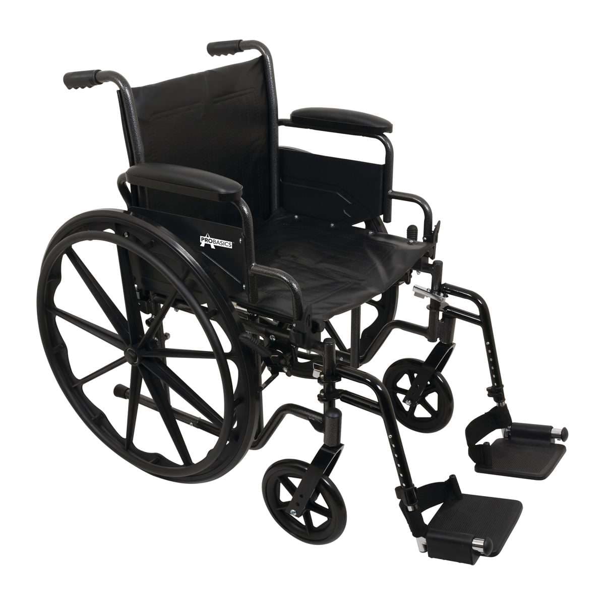 ProBasics K2 Wheelchair with 20" x 16" Seat and Swing-Away Footrests - Image 1