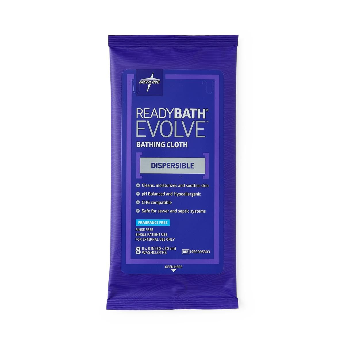 ReadyBath Evolve Fragrance-Free Bathing Wipes - Case of 240 Wipes - Image 1