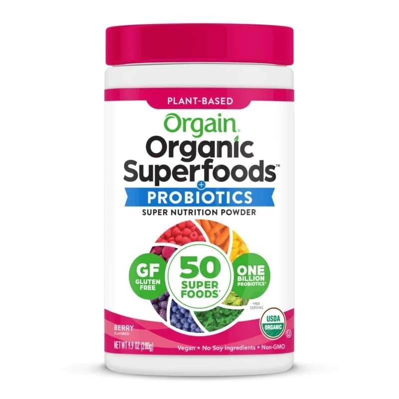 Organic Superfoods All-In-One Super Nutrition Powder, Berry, 0.62 lb - Case of 12 - Image 1