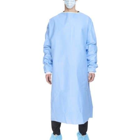 Ultra Non-Reinforced Surgical Gown with Towel, Blue, 2XLarge - Image 1