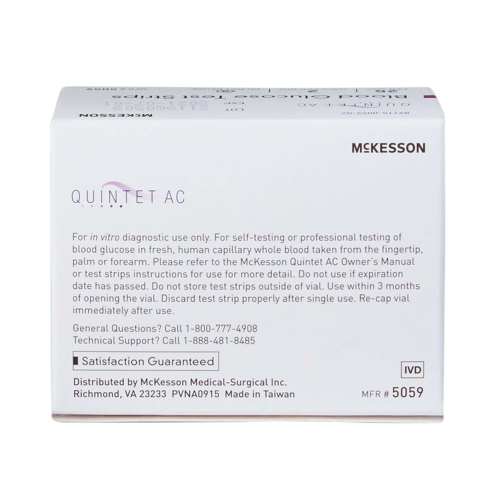 McKesson QUINTET AC Blood Glucose Test Strips - Image 5
