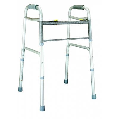 Lumex Dual-Release Folding Walker, Adult, without Wheels - Case of 4 - Image 1