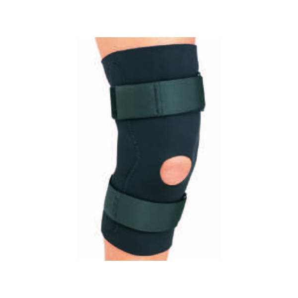 DonJoy Economy Knee Brace Black Left or Right Knee, Medium, 18-1/2 to 21 Inch - Each - Image 1