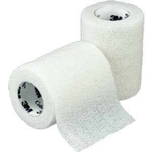 3M Coban Standard Compression Self-Adherent Wrap, NonSterile, White, 3 Inch x 5 Yard - Case of 24 - Image 1