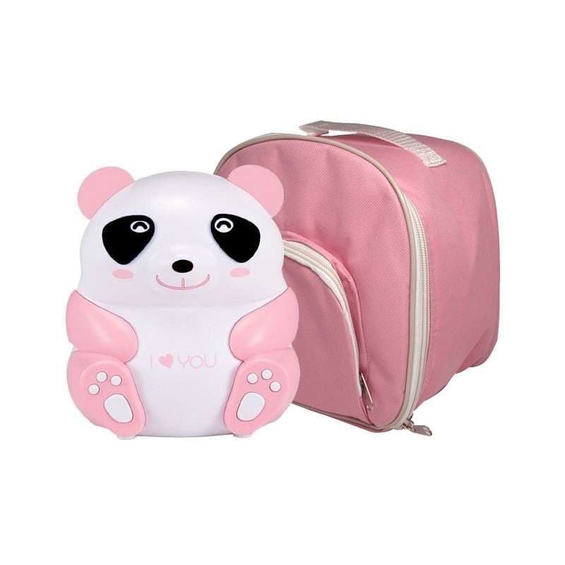 Panda Pediatric Compressor Nebulizer With Reusable & Disposable Kit, Pink - Image 1