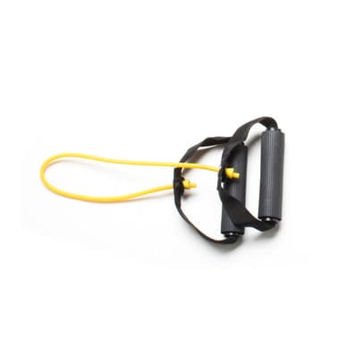 CanDo Tubing with Handle Exerciser, 18 Inch, Yellow, Extra-light - Image 1