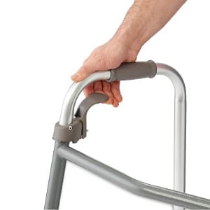 Medline Adult Folding Paddle Walker Without Wheels - Image 5