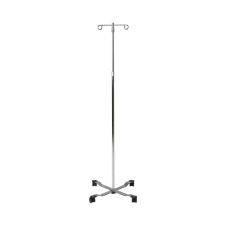 McKesson IV Stand Twist Lock Steel 51-1/4 to 91-3/4 Inch Height 2-Hook - Image 1