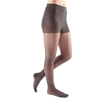 Mediven Sheer & Soft Compression Pantyhose 20-30mmHg Closed Toe, Standard, Charcoal, Size I - Pair - Image 1