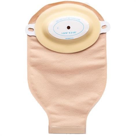 Nu hope Adult cut to fit drainable pouch, Oval opening, Convex - Box of 10 - Image 1