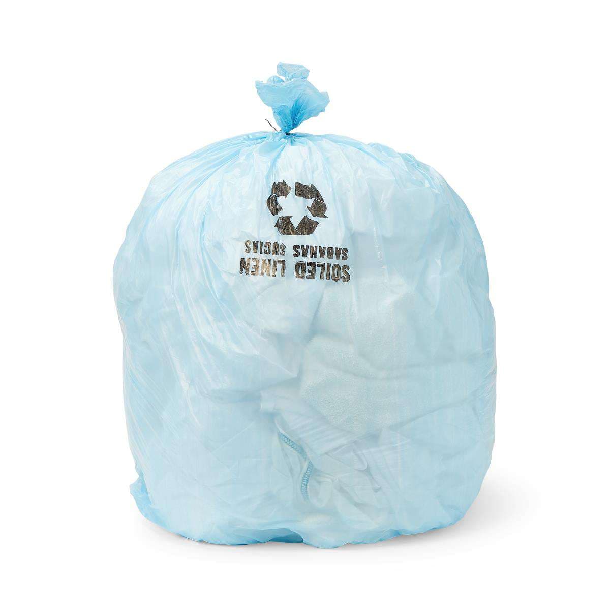 Medline Soiled Linen Liners, Blue, 29" x 38", 16 Mic, Roll - Case of 250 - Image 1