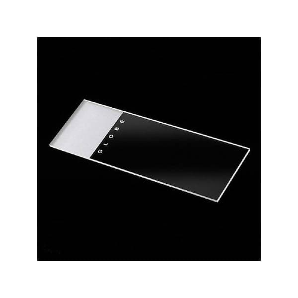 Globe 1304 Series Microscope Slide, White Frosted End, 25 x 75 x 1.1 mm - Case of 1440 - Image 1