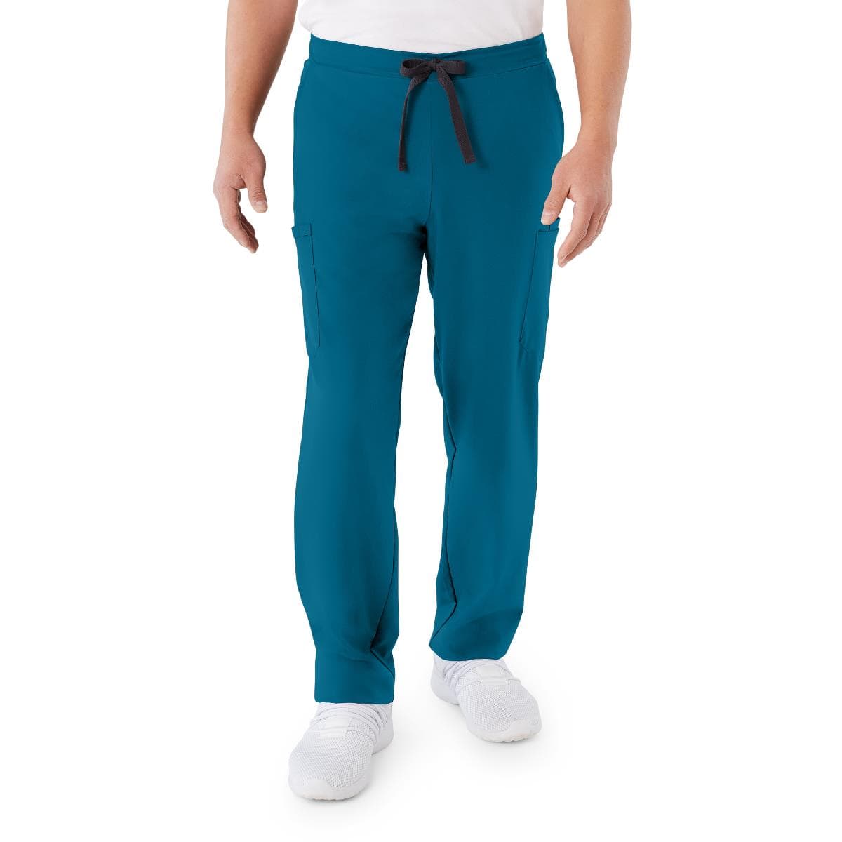 Medline Clinton AVE Scrub Pants with 6 Pockets, Caribbean Blue, Extra Large, Regular - Image 1