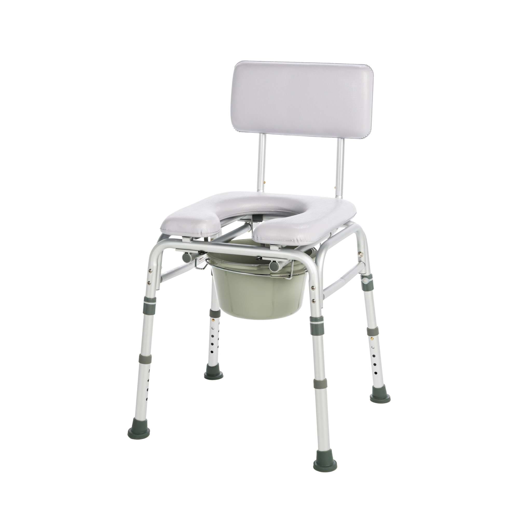 Lumex Padded Bath Seat, With Commode - Image 1